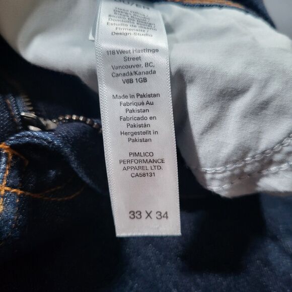 DU/ER Jeans Mens 32x30* Blue Denim Dark Wash Stretch L2X Slim Fit Quick Dry READ - Picture 6 of 16